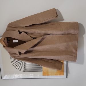 Long Moto Knit Jacket Color Golden Chesnut